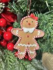 Cute Girl Gingerbread Cookie Christmas Tree Hanging Decoration Baubles