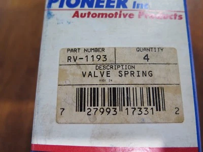 Engine Valve Springs Pioneer Inc. RV-1193 Box of 4 NOS (12-D1-4) - Image 1 of 2