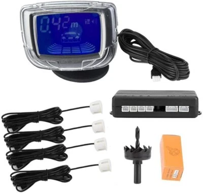 Car Parking Sensor Kit LCD Display Auto Reverse Radar Monitor Detector Car Alarm - Image 1 of 4