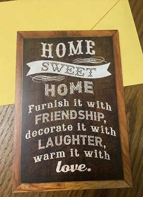 Congratulations On Your New Home Sweet Home 5”x7” Hallmark Greeting Card - Image 1 of 4