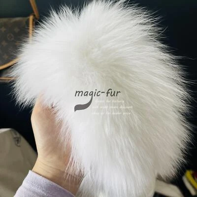 Pañuelo de piel de zorro real de invierno para mujer diademas tejidas cuello pañuelo para el cuello Foto 1 de 2