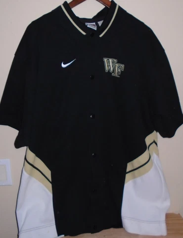 Men’s Nike Wake Forest Deamon Deacons Basketball Jersey Jacket XL Cover
