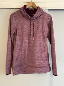 RBX Purple Cowl Neck Pullover Sweatshirt Size Small Coral Accent, Running Active - Picture 1 of 8