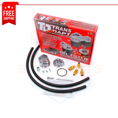 Trans-Dapt 1127 Single Oil Filter Relocation System - Image 1 of 2