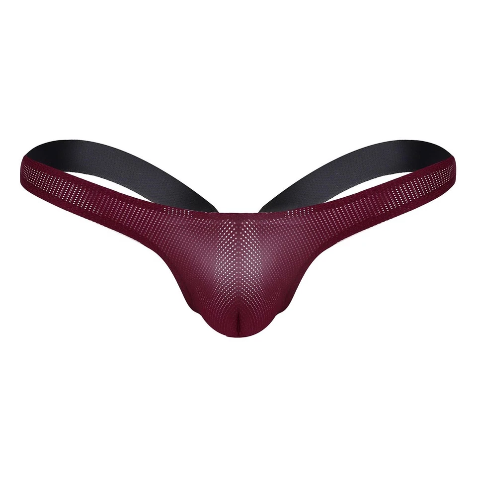 Sexy Herren Transparent Low Rise Bikini Slips Jockstrap String Tanga Unterwäsche - Bild 1 von 1