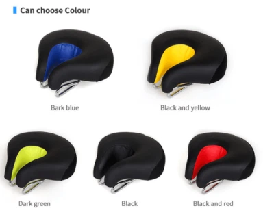 Nuevo Sillín de Bicicleta Sin Nariz Bicicleta Ciclismo Asiento de Bicicleta Sillín Cubierta Cojín Suave Foto 1 de 4