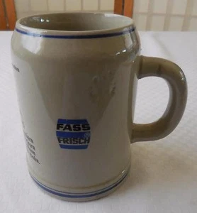 Taza/taza Fass Frisch Beer Stein de la región de Kraichgau de Alemania - Imagen 1 de 6