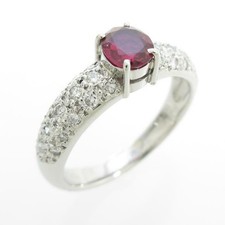 Authentic Platinum Ruby Ring  #260-003-001-5555