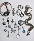 Origami+Owl+Lot+Of+17+-+Lockets%2C+Wrap+Bracelet%2C+Chains+and+Charms+All+Marked