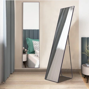 147 Long Mirror Full Length Standing/Hanging Mirror in Bathroom Bedroom Wardrobe - Picture 1 of 35