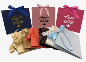 Happy Diwali - Festival of lights - Diya - Personalised Special Ribbon Gift Bag - Picture 1 of 15