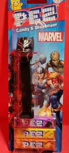Rare Find MARVEL BLACK PANTHER PEZ Candy Dispenser New on a Card!! - Picture 1 of 1