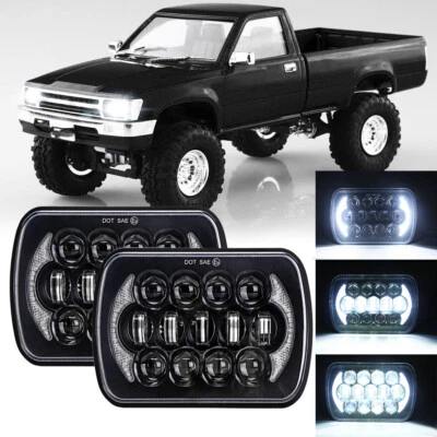 Pair 5x7'' 7x6" LED Headlights DRL For Toyota Pickup 82-95 / For 4Runner 84-91 - Image 1 of 4