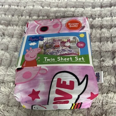 Juego de sábanas Peppa Pig Soft Twin de 3 piezas  Foto 1 de 3