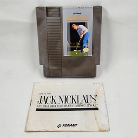 Jack Nicklaus Golf Nintendo NES with Manual & Sleeve