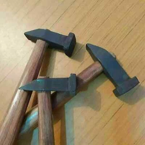 Hammer Blacksmith Useful Tools Hammer Heavy Iron With Wooden Handle SET OF 3 - Picture 1 of 3