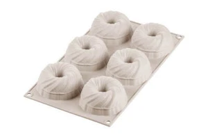 Backform Mini Intreccio 3D Dessert Kuchen Kaffeetafel außergewöhnlich Silikomart - Bild 1 von 3
