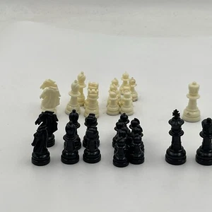 VTG Staunton Style Chess Set Magnetic Replacement Parts Pieces White Black - Picture 1 of 12
