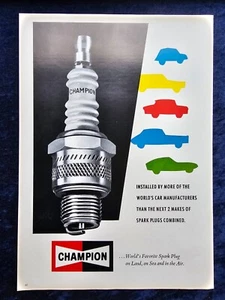 Champion Zündkerzen, originale Werbung aus 1964 - Picture 1 of 1