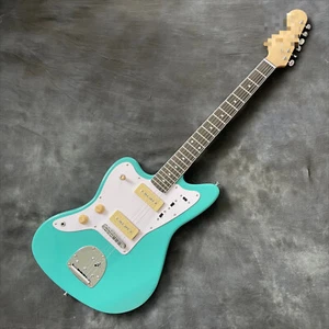 Guitarra Eléctrica Jaguar Verde para Zurdos Cuerpo Sólido 6 Cuerdas HH Pastilla Cuello de Arce - Imagen 1 de 6