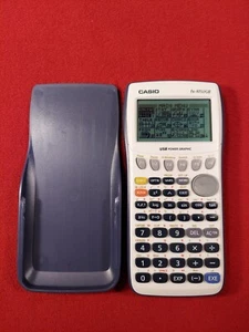 Casio fx-9750GII Graphing Calculator Blue With Cover TESTED - Picture 1 of 17