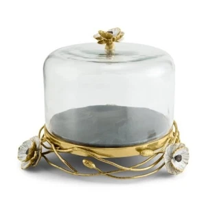Michael Aram - Cake Stands & Etageres - Anemone Cake Stand with Dome - Picture 1 of 5