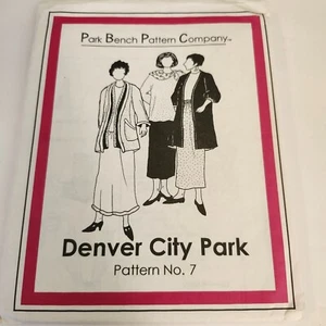 Park Bench Pattern Co. #7 Denver City Park Sewing Pattern Jacket/Skirt/Top NEW - Picture 1 of 3