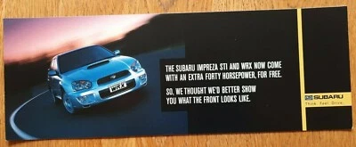 2005 SUBARU IMPREZA WRX STi car brochure from the UK - rare sales literature - Image 1 of 4