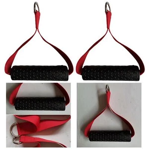 1 Pair Tricep Rope Press Handle Accessory Heavy Duty Fitness Straps Pull Band - Picture 1 of 7