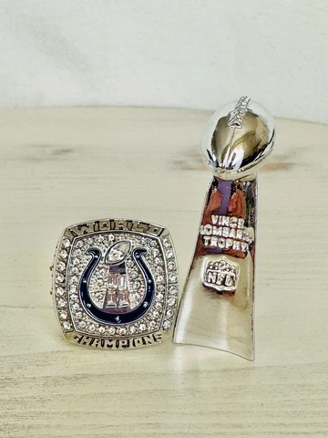 2006 Indianapolis Colts Championship Ring + Trophy, Manning, US SHIP Cover