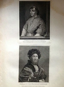 RITRATTO CARDINALE GIULIO DE MEDICI - B.CASTIGLIONE acquaforte 1763 Crozat - Picture 1 of 1