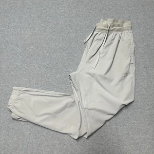 GymShark Studio Jogger Gray Drawstring Nylon Performance Pants A1A3U Mens Large - Picture 1 of 5