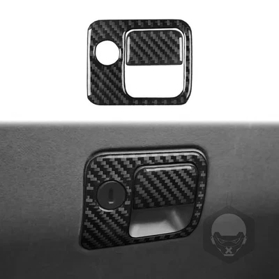 Juego de manijas interiores de fibra de carbono real para Saab 9-5 97-05 Foto 1 de 4