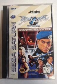 Street Fighter: The Movie Sega Saturn CIB Manual Reg Card Tested Working
