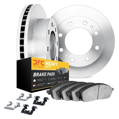 For Dodge W250 81-93 DFC Plain Front Brake Kit w Heavy Duty Brake Pads Foto 1 de 3