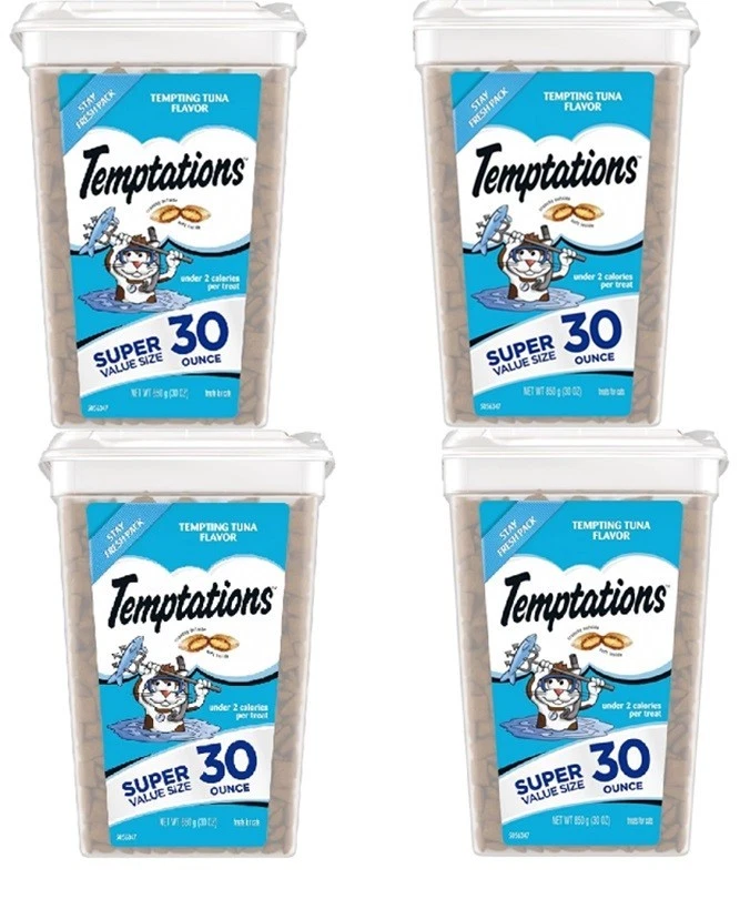 TEMPTATIONS Classic Crunchy and Soft Cat Treats 30 Oz.