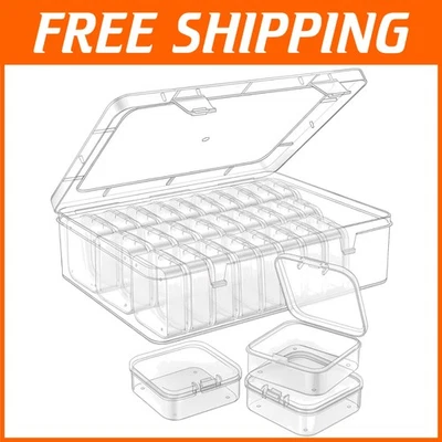93Pcs Mini Clear Storage Containers for Crafts - Image 1 of 4