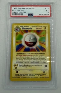 1999 Pokémon Base Set Shadowless Electrode #21 PSA 5 - Bild 1 von 2