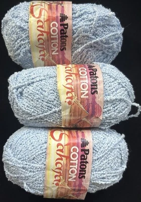 Lote de 3 madejas de hilo vintage Paton’s Sahara 81 % algodón, 5,6 oz en total Foto 1 de 4