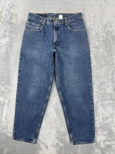 Levis 570 Jeans Men's 33x32 Blue Vtg. Baggy Fit 100% Cotton Pants Mexico Made - Picture 1 of 15