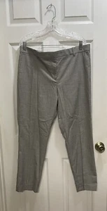 Ann Taylor Grey Pants Midrise Slim Leg Ankle Chino Career Work  Office 14 NWT - Picture 1 of 8