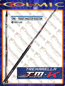 Canna da trota lago Colmic TMK TROUT MASTER KUSTOM AZIONE 8 MT 4.60 gr 30-40 - Foto 1 di 4