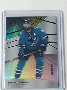 2019-20 SP GAME USED BRENT BURNS HOCKEY CARD #010/275 - Picture 1 of 2