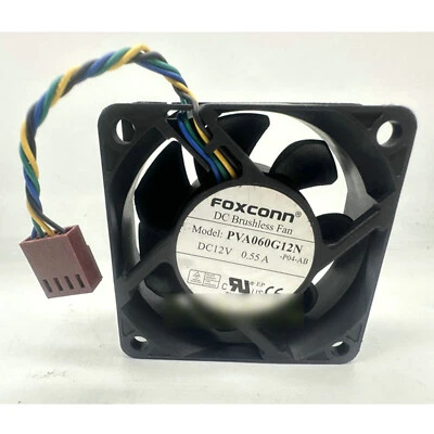 1PCS New Foxconn PVA060G12N DC12V 0.55A 4Pin PWM Cooling Fan#QW - Image 1 of 3