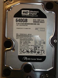 Western Digital 640gb Hard Drive HDD 3.5 WD6401AALS-00E3A0 - Picture 1 of 2