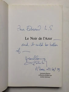 J.-C. LAMBERT " Le Noir de l'Azur " E.O. NUM. avec ENVOI, Edit° Galilée 1980 - Picture 1 of 3