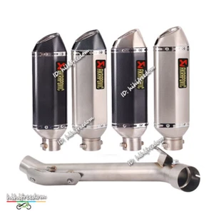 Silenciador silenciador de tubo de enlace medio sistema de escape deslizante para Suzuki GSXR1000 2007 - Imagen 1 de 13