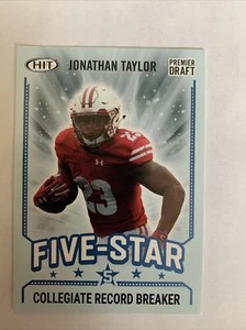 Jonathan Taylor 2020 Sage Hit - Five-Star #40 (RC) Collegiate Record Breaker - Picture 1 of 2