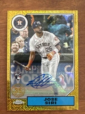 2022 Topps Chrome - Mojo Refractor #T87C2-86 Jose Siri (RC) Auto /199 - Image 1 of 2