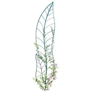 Garden Trellis Yard Stakes Climbing Plant 72" x 14" Weatherproof Metal Greens - Picture 1 of 3